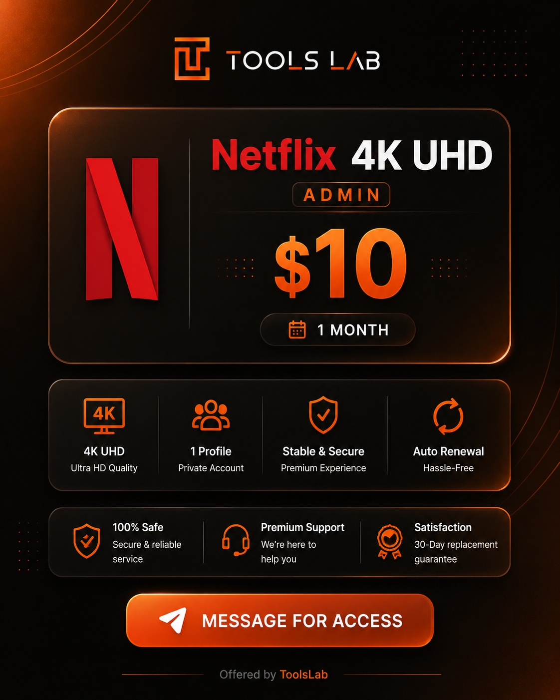 Netflix Premium — offer summary